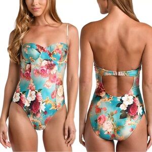 L'AGENCE Aimee Floral One Piece Swimsuit NEW WITH TAGS